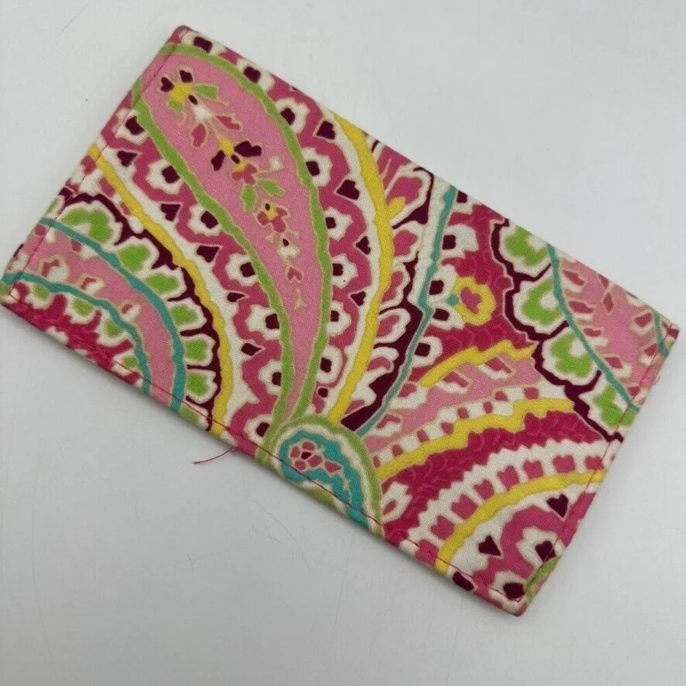 Vera Bradley Checkbook Cover Wallet Women Tutti Frutti Capri Melon‎ Retired